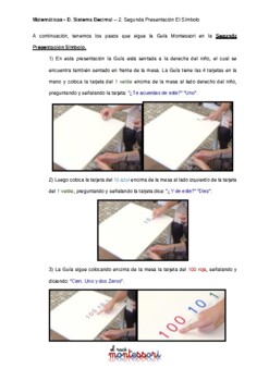 ESPAÑOL: Presentación Montessori Matemáticas (Sistema Decimal - El Simbolo)