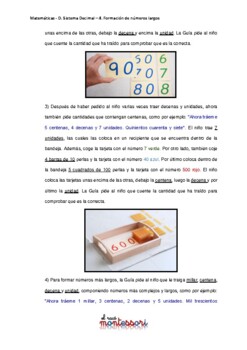ESPAÑOL: Presentación Montessori Matemáticas (Sistema Decimal - Numeros ...