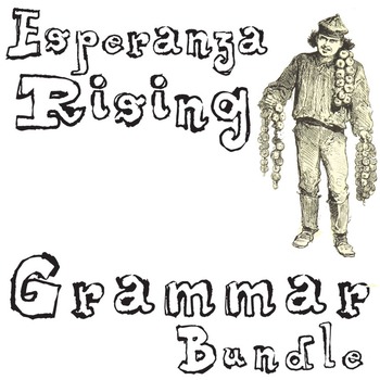 Preview of ESPERANZA RISING Grammar Package Commas Conjunctions Prepositions Interjections