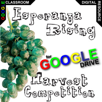 Preview of ESPERANZA RISING Harvest Competition Activity DIGITAL Fruits & Veggies from Text