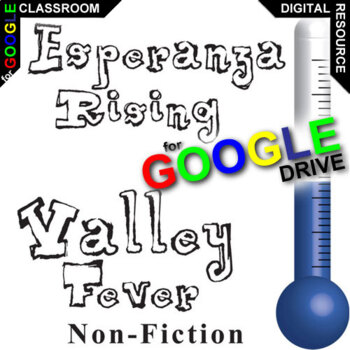 Preview of ESPERANZA RISING Nonfiction Reading Comprehension Passage - Valley Fever DIGITAL