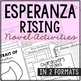 ESPERANZA RISING Novel Study Unit Activities | Book Report