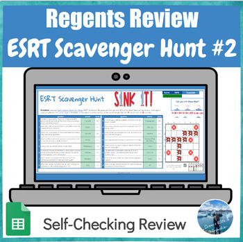 Preview of ESRT Scavenger Hunt #2 | Earth Science Regents Review | Digital & Self-Checking