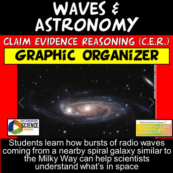 Preview of Claim Evidence and Reasoning Practice Radio Waves Galaxy Reading Writing