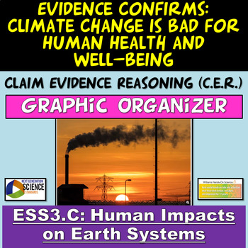 Preview of ESS3.C NGSS Claim Evidence Reasoning: Climate Change is Bad for Humans