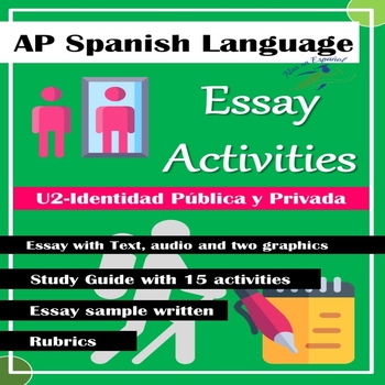 Preview of ESSAY OF PRACTICE UNIT 2 AP SPANISH EXAM | GUIDE STUDY FOR TEACHER & ACTIVITIES