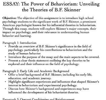 behaviorism in education essay