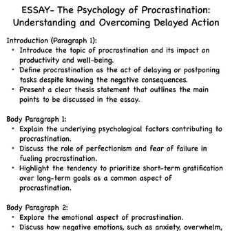 expository essay on procrastination
