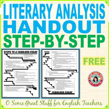 Preview of Essay Writing Process Handout, "Steps to a Fabulous Essay"  Free Resource