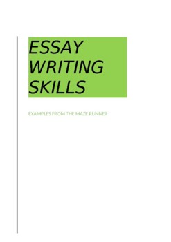 Preview of ESSAY WRITING SKILL BOOKLET