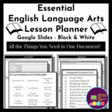 ESSENTIAL English Language Arts Lesson Planning Template (