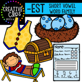 EST Short E Word Family {Creative Clips Digital Clipart}