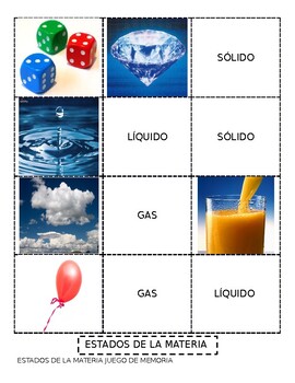 Solidos Liquidos Y Gases Teaching Resources | TPT