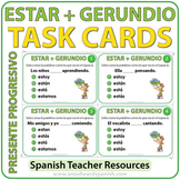 ESTAR + Gerundio - Spanish Task Cards