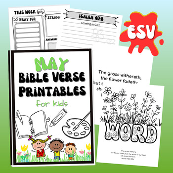 Preview of ESV Bible Verse Printables for Growing in God