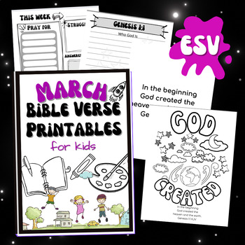 Preview of ESV Bible Verse Printables for Who God Is