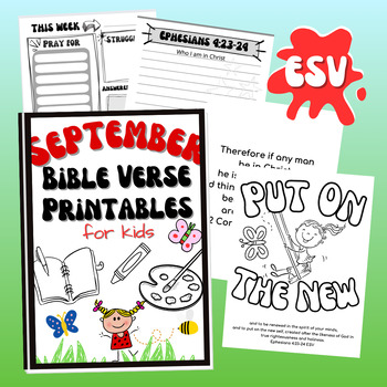 Preview of ESV Bible Verse Printables for Who I Am in Christ