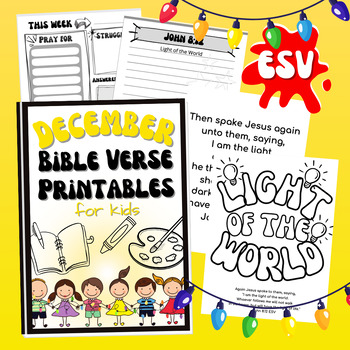 Preview of ESV Bible Verse Printables on God's Light