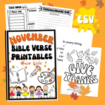 Preview of ESV Thankful Bible Verse Printables