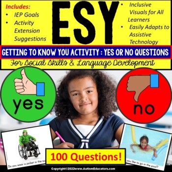 Preview of ESY Activities | Extended School Year Summer School Special Education Resource