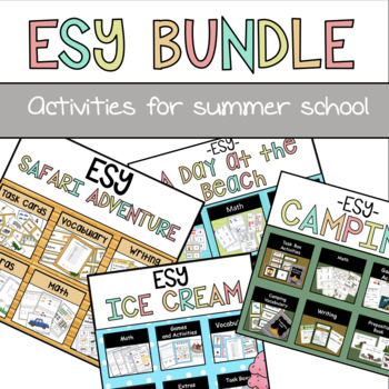 Preview of ESY Bundle | Activities for Special Education