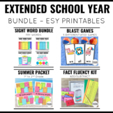ESY Printables Bundle for Special Education Extended School Year
