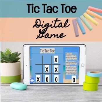 Preview of Tic Tac Toe Digital Game for Partners Interactive Google Slides