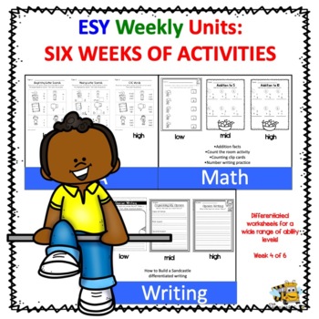 Preview of ESY SIX WEEKS BUNDLE OF WORKSHEETS AND ACTIVITIES
