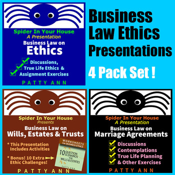 Preview of Business Law Ethics Civics Responsible Decision Making Social Scenarios Activity