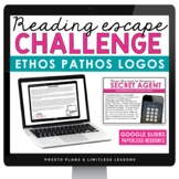 Ethos Pathos Logos Slides & Rhetorical Appeals Digital Rea