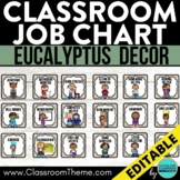 EUCALYPTUS Theme Classroom CLASSROOM JOB CHART editable cl