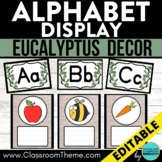 EUCALYPTUS Theme Classroom Decor ALPHABET POSTERS chart ca