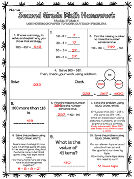 eureka math 2nd grade lesson 5 homework 2 4