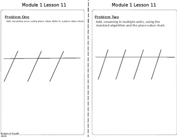 Preview of EUREKA TEKS 4th Grade Module 1 Topic D Concept Development Journal Entries