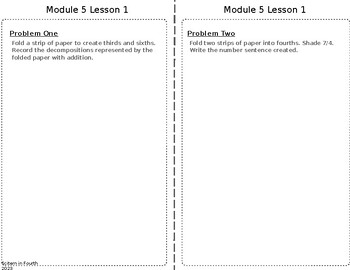 Preview of EUREKA TEKS 4th Grade Module 5 Topic A Concept Development Journal Entries