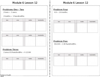 Preview of EUREKA TEKS 4th Grade Module 6 Topic D Concept Development Journal Entries