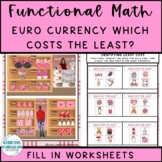 EURO Functional Math Valentines Day Identifying & Comparin