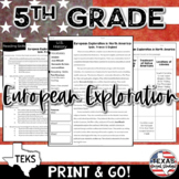 EUROPEAN EXPLORATION | 5th Grade Social Studies Reading Ac
