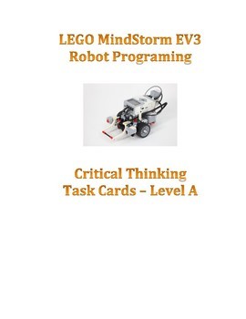 Preview of EV3  Critical Thinking Robot Task  Set A & Teacher Resource Bundle (non-SCRATCH)