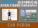 EVA PERON Digital Historical Stick Figure Biographies  (MINI BIO)