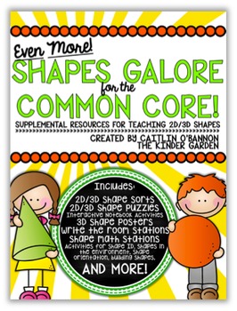 Preview of EVEN MORE! Shapes Galore for the Common Core