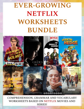 Preview of EVER-GROWING NETFLIX WORKSHEETS BUNDLE (50% OFF)