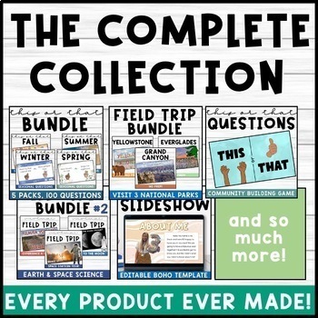 Preview of THE COMPLETE COLLECTION! Every product in my TPT store - growing bundle!