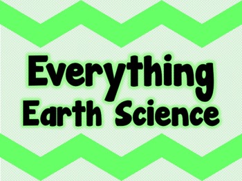 Preview of EVERYTHING EARTH SCIENCE *FULL YEAR EDITABLE BUNDLE*