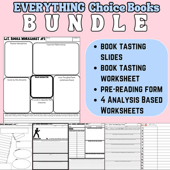 Preview of EVERYTHING LIT. BOOKS OR CHOICE BOOKS BUNDLE