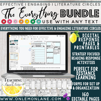 Preview of EVERYTHING You Need for Effective & Engaging Literature Circles BUNDLE Google
