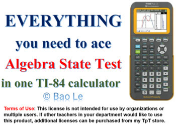 Preview of Acing Algebra STAAR with a TI-84 Calculator