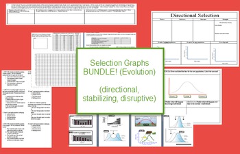 Preview of EVOLUTION: Selection graphs Bundle (disruptive, direction, stabilizing)