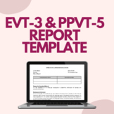 EVT-3 & PPVT-5 Report Template