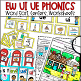EW UE UI - Long U Vowel Sounds - Vowel Teams - Phonics Wor